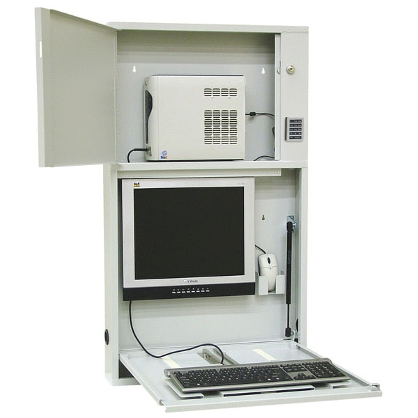 Informatics Work Center in Light Gray (42"H X 24.5"W X 4"D)