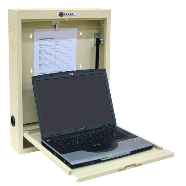 Laptop Floating Wall Desk/Workstation With Combo Lock (23.75"HX18"WX4"