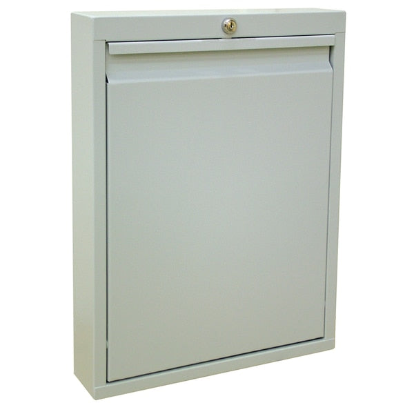 Deluxe Self Close Wall Desk,  Beige (23.75"H X 18"W X 4"D)