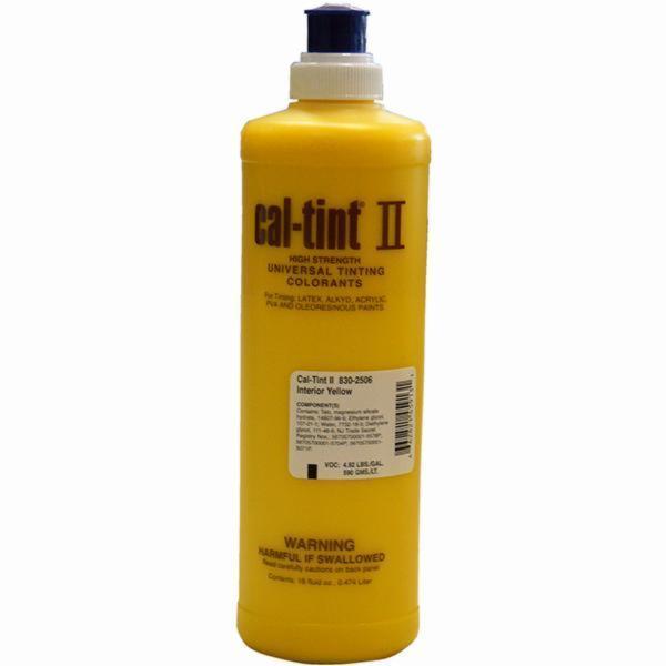 16 Oz 830-2506 Interior Yellow Cal-Tint II Universal Colorant