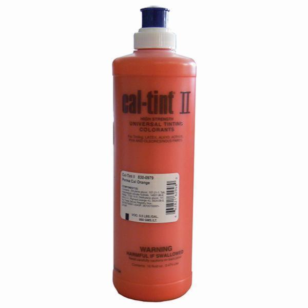 16 Oz 830-0979 Permanent Orange Cal-Tint II Universal Colorant