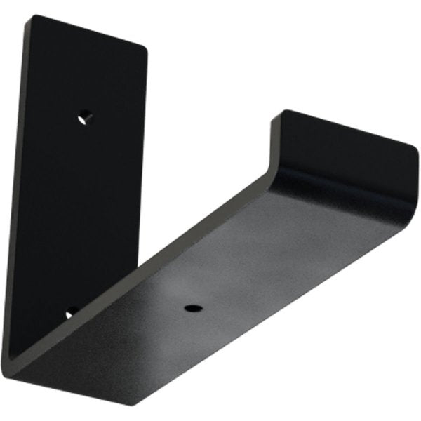Steel Hanging Shelf Bracket,  Powder Coated Black 2"W x 8"D x 6"H
