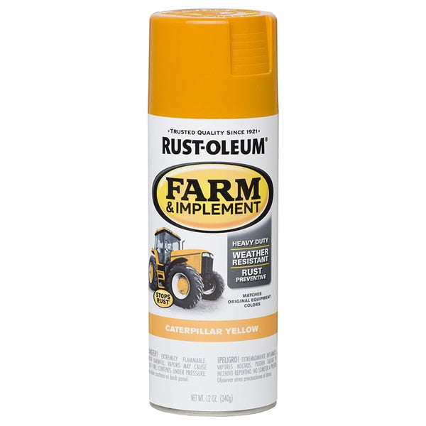12 Oz Caterpillar Yellow Specialty Farm Equipment Enamel Spray