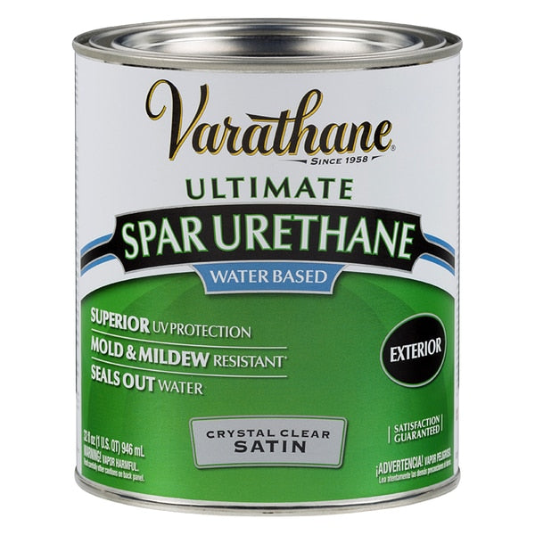 1 Qt Clear Varathane Water-Based Exterior Ultimate Spar Urethane Satin