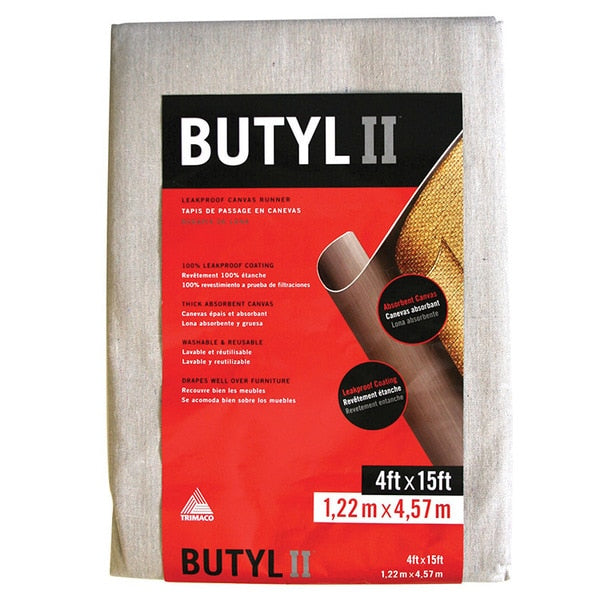 4' x 15' Butyl II Two Layer Drop Cloth