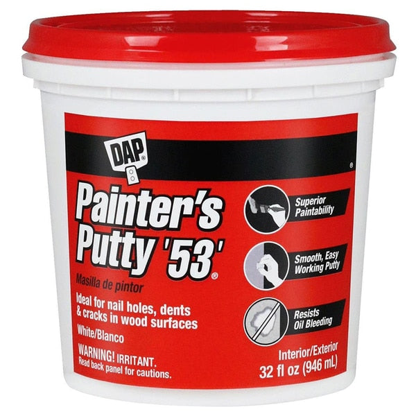 1 Qt White #53 Painter's Putty Professional Painter’s Putty