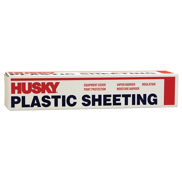 9' x 400' Clear Husky .7-Mil Low Density Plastic Sheeting