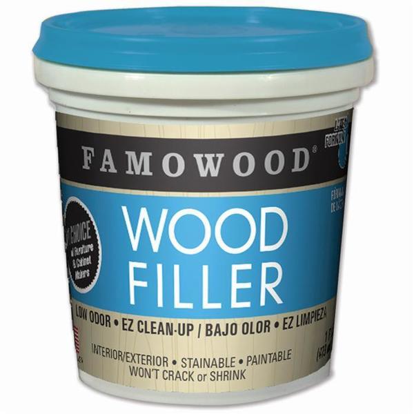 1 Pt Natural Famowood Water-Based Latex Wood Filler
