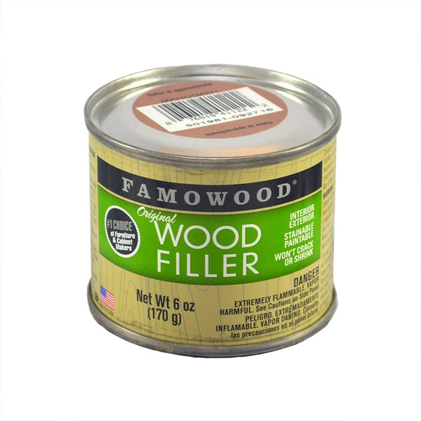 6 Oz Mahogany Famowood Solvent Based Original Wood Filler