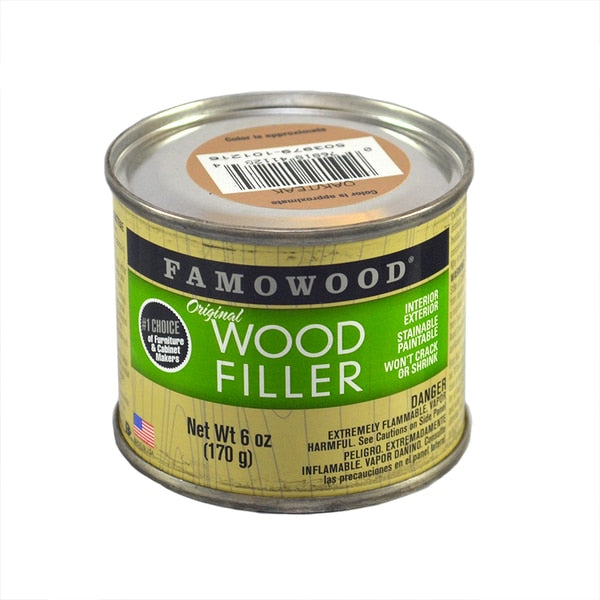 6 Oz Oak Teak Famowood Solvent Based Original Wood Filler