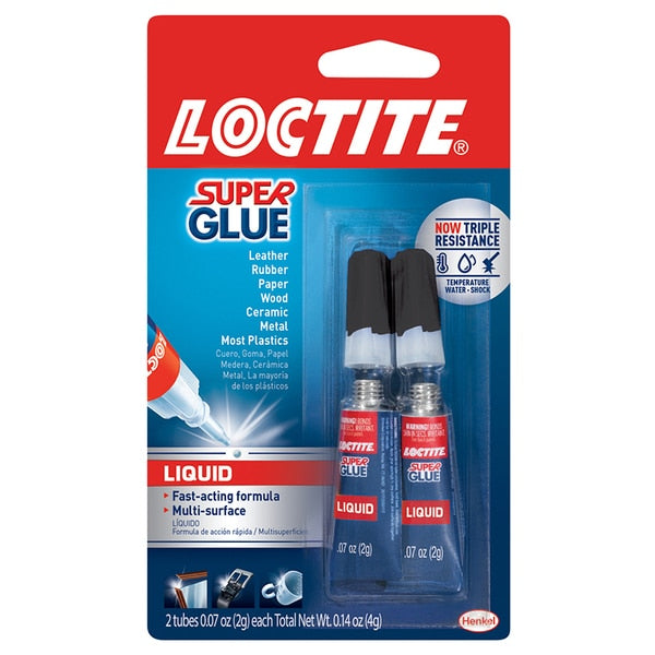 Loctite Super Glue,  4 gm Carded Tube,  Clear,  Liquid
