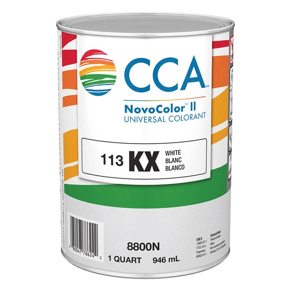 1 Qt KX White Novocolor II Universal Colorant