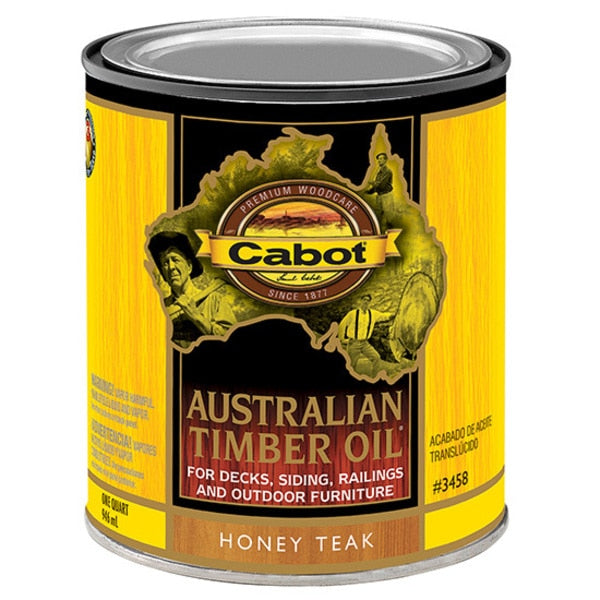 1 Qt Honey Teak Australian Timber Oil Triple Oil Protection