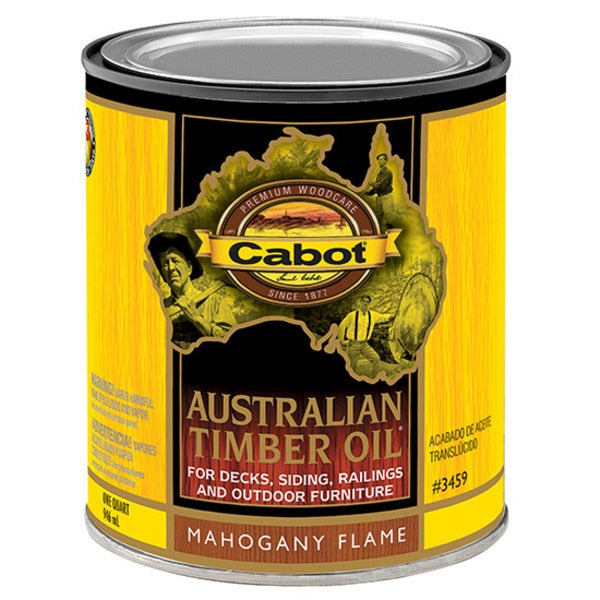 1 Qt Mahogany Flame Australian Timber Oil Triple Oil Protection