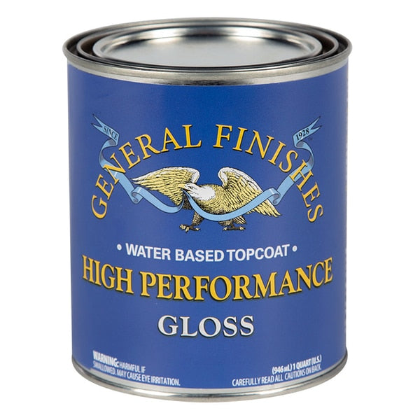 1 Qt Clear High Performance Water-Based Topcoat,  Gloss