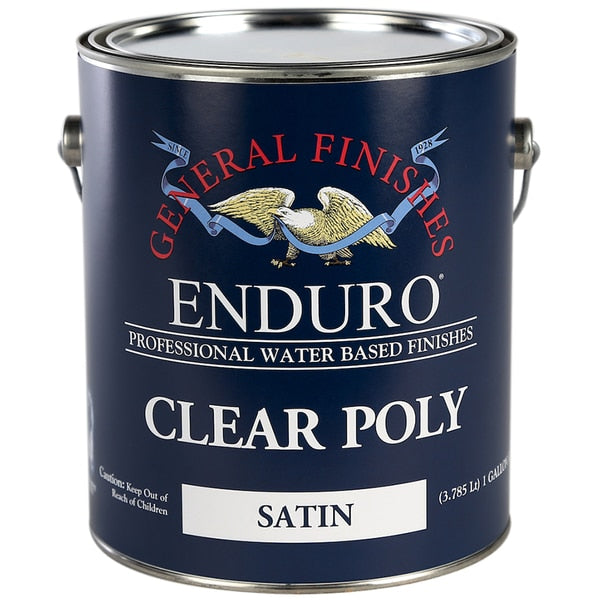 1 Gal Clear Enduro Poly Water-Based Topcoat,  Satin