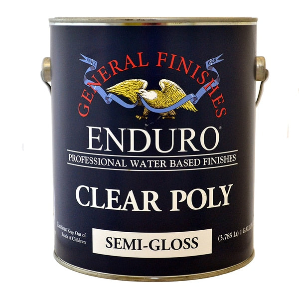 1 Gal Clear Enduro Poly Water-Based Topcoat,  Semi-Gloss
