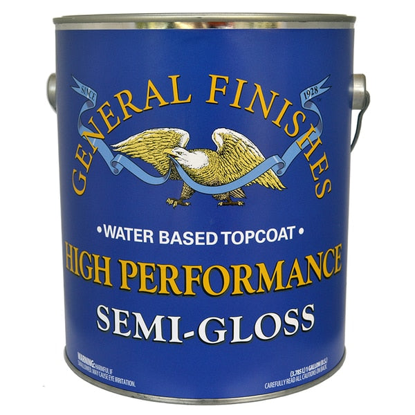 1 Gal Clear High Performance Water-Based Topcoat,  Semi-Gloss