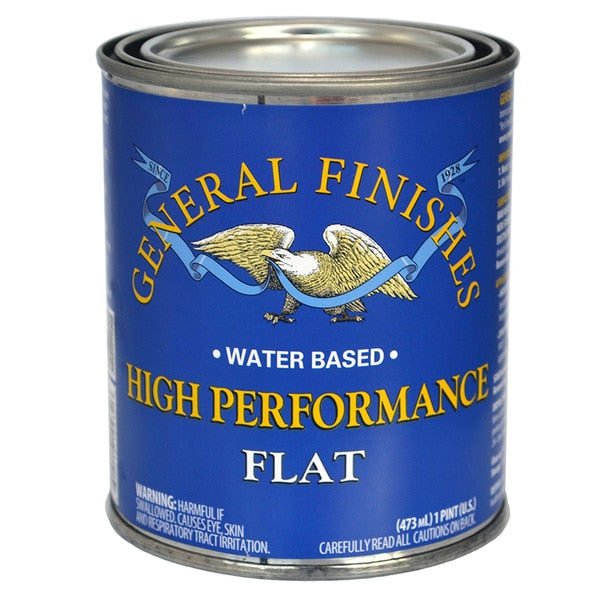 1 Pt Clear High Performance Water-Based Topcoat,  Flat