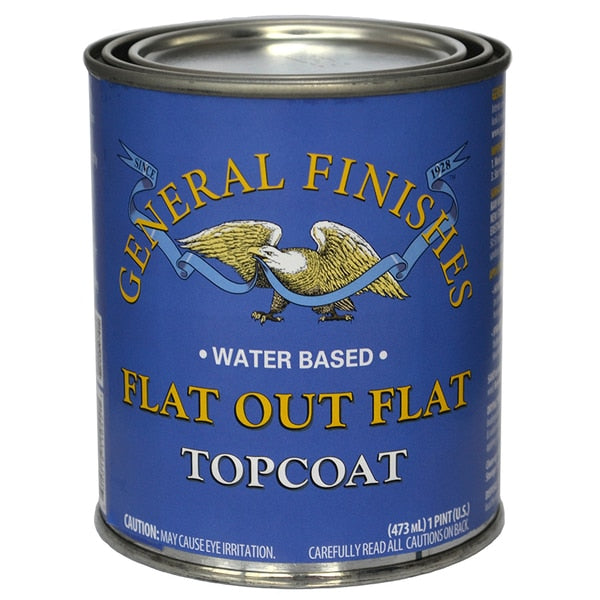 1 Pt Clear Flat Out Flat Water-Based Topcoat,  Flat