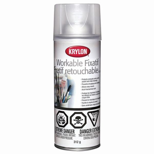 11 Oz Clear Workable Fixatif Retouchable Protective Coating
