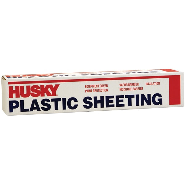 12' x 200' Clear Husky 1.5-Mil Low Density Plastic Sheeting