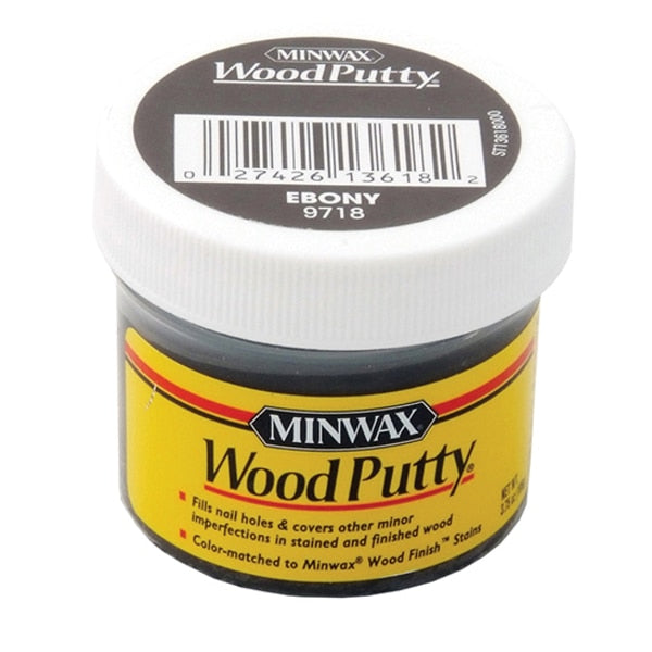 3.8 Oz Ebony Wood Putty Oil-Based Non-Hardening