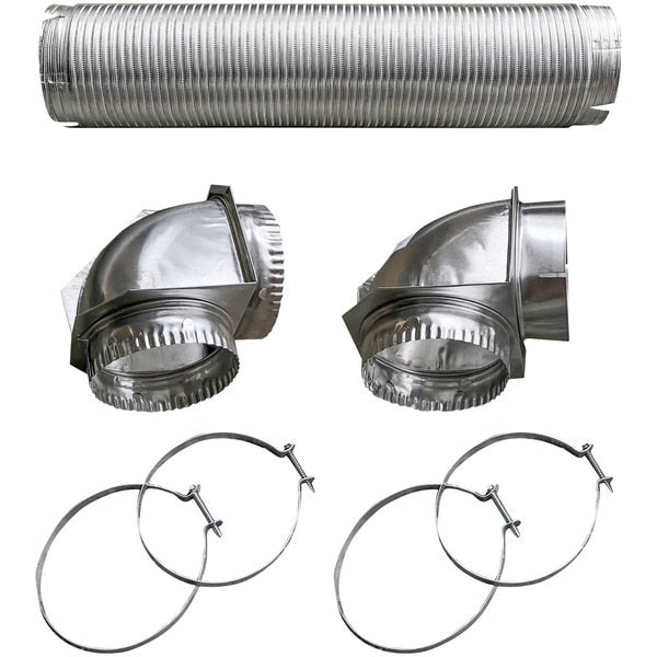 Semi-Rigid Dryer Vent Kit with Close Elbow