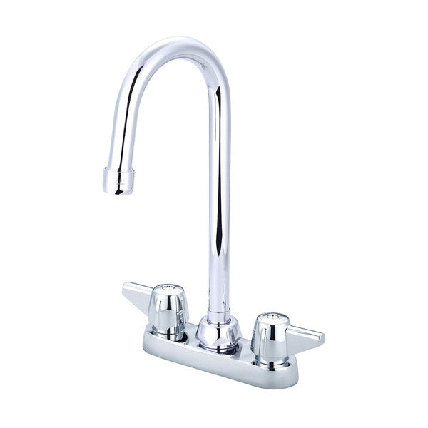 Two Handle Cast Brass Bar/Laundry Faucet,  NPSM,  Centerset,  Chrome,  Number of Holes: 2 or 3 Hole