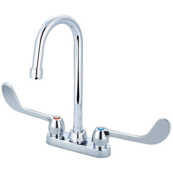 Two Handle Cast Brass Bar/Laundry Faucet,  NPSM,  Centerset,  Chrome,  Installation: Deck Mount