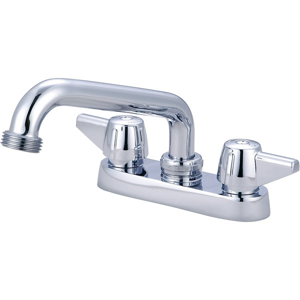 Two Handle Cast Brass Bar/Laundry Faucet,  NPSM,  Centerset,  Chrome,  Weight: 2.9