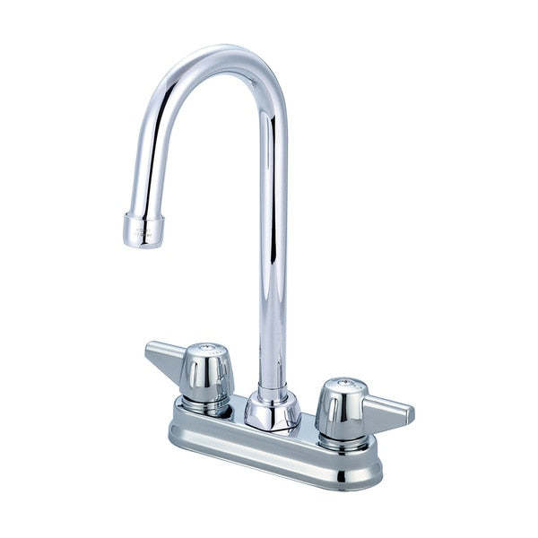 Two Handle Shell Type Bar/Laundry Faucet,  NPSM,  Centerset,  Chrome,  Weight: 3.7