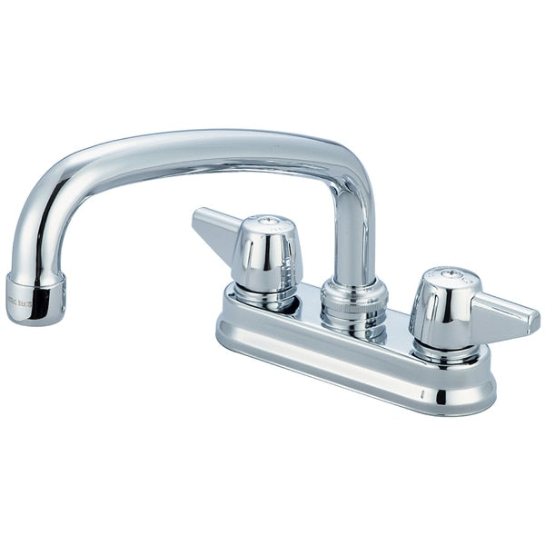 Two Handle Shell Type Bar/Laundry Faucet,  NPSM,  Centerset,  Chrome,  Number of Holes: 2 or 3 Hole