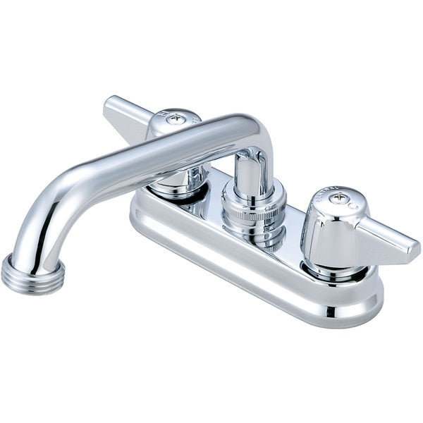Two Handle Shell Type Bar/Laundry Faucet,  NPSM,  Centerset,  Chrome,  Weight: 2.8
