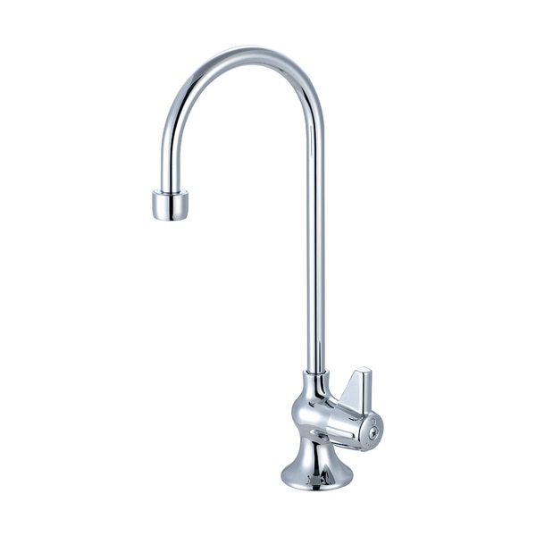 Single Handle Bar Faucet,  NPSM,  Single Hole,  Polished Chrome,  Spout Reach: 4.81"