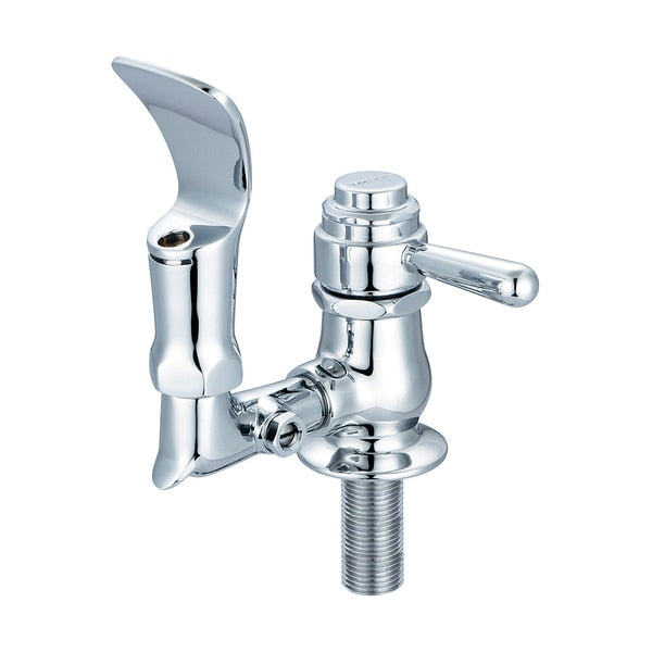 Drinking Faucet,  NPSM,  Single Hole,  Polished Chrome,  Spout Reach: 3"