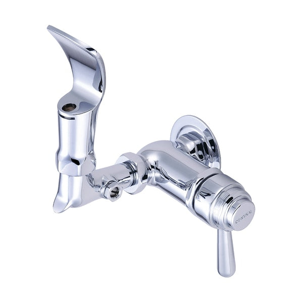 Drinking Faucet-Wallmount,  NPT,  Single Hole,  Polished Chrome,  Connection Size: 3/8"