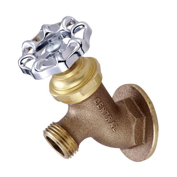 Lawn Faucet,  NPT,  Single Hole,  Rough Brass,  Weight: 1.21