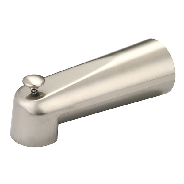 Extended Combo Diverter Tub Spout,  Brushed Nickel