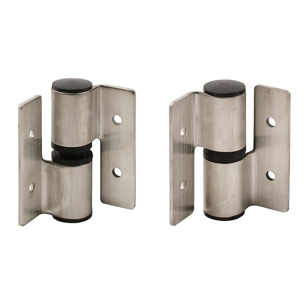 3 in. x 3-3/8 in. Stamped Stainless Steel Satin Finish Right Hand In