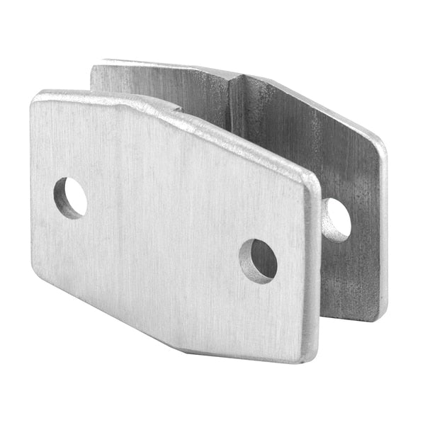 Alcove Clips,  1/4 in. Offset,  Cast Stainless Steel,  Satin Finish,  Torx