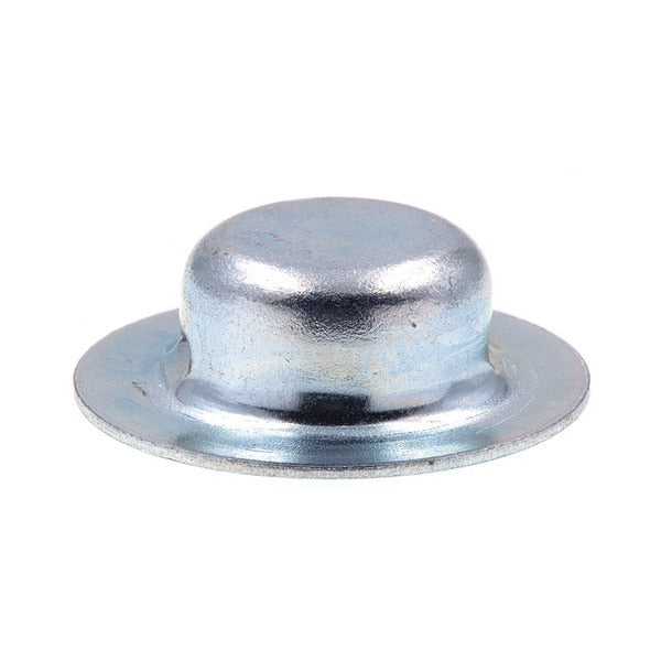Axle Hat Push Nuts,  3/8 in.,  Zinc Plated Steel,  10-Pack