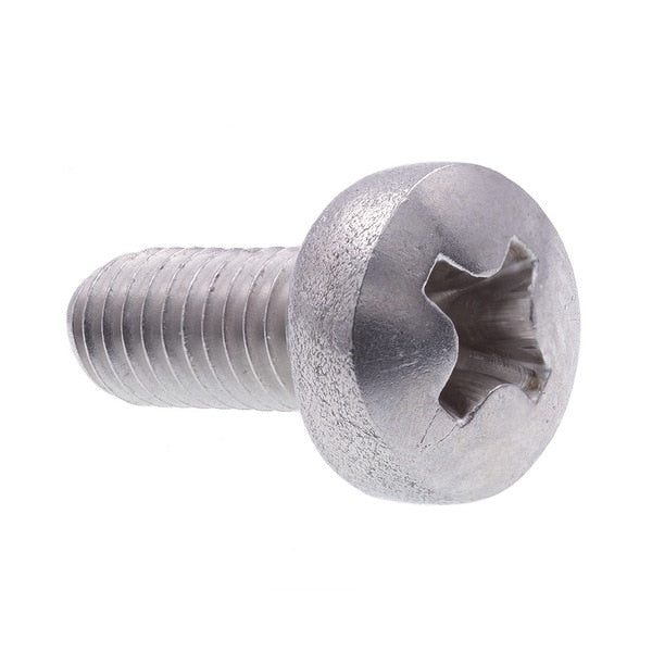 Machine Screw,  Metric Pan Head,  Phil Drive M4-0.7 X 10MM A2-70 Stainless Steel 10PK