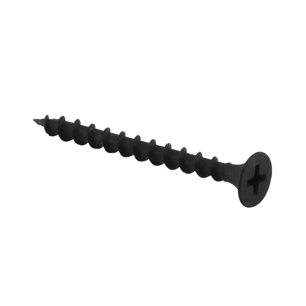 Drywall Screw,  #6 x 1-5/8 in,  Flat Head Phillips Drive,  100 PK