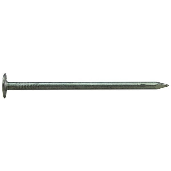 Roofing Nail,  3 in L,  10D,  Steel,  Electro Galvanized Finish