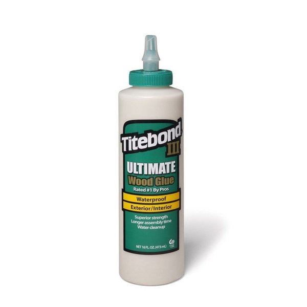 Titebond III Ultimate Wood Glue,  Waterproof,  16 oz