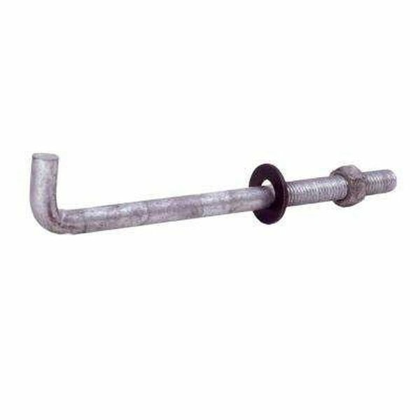 L-Hook,  10" L,  Hot Dipped Galvanized,  50 PK