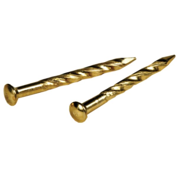 Nail Trim Brass Pltd 1-1/4 In