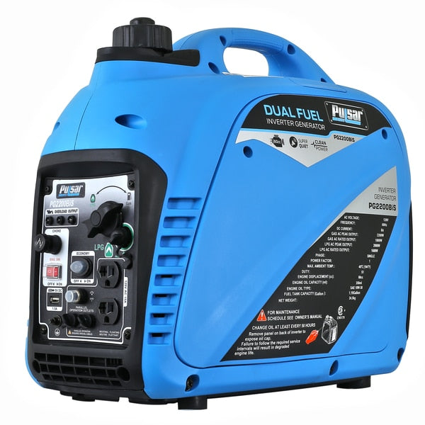 1800 Watt Dual Fuel Portable Generator,  1.18 gal.