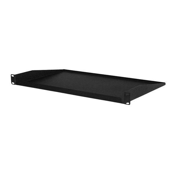 Single-Sided Non-Vented Cantilever Shelf,  1U,  19" x 10.5"D,  Black